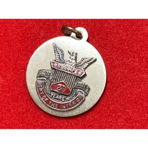 Federal VTG U.S. Dept Interior 20 Years Service Sterling Silver Pendant 8727